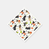 Pugハローウィンパーティ スタンダードカクテルナプキン (角)