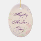 Pugハートママセラミックオーナメント セラミックオーナメント (裏面)