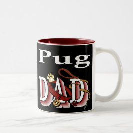 Pugパパギフト ツートーンマグカップ