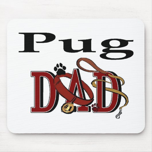 Pugパパギフト マウスパッド (正面)