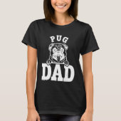 Pugパパ Tシャツ (正面)