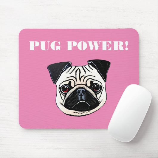 PUGパワー マウスパッド (マウス)