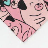 Pugフリースブランケット フリースブランケット (角)