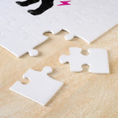 "PUGプリンセスの女の子のパズルパーソナライズされた。 ジグソーパズル (側面)