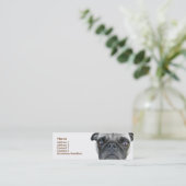 Pugプロファイルカード スキニー名刺 (スタンド正面)