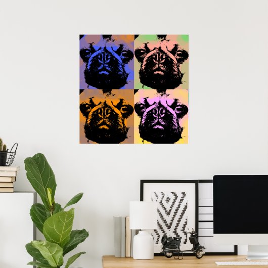 Pugポスター ポスター (ホームオフィス)