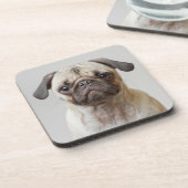 Pugポートレート コースター (左側)