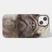 Pugポートレート iPhoneケース (裏面横)