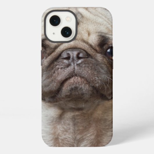 Pugポートレート iPhoneケース (裏面)