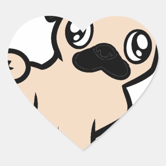 PUGマンガ.png ハートシール (正面)