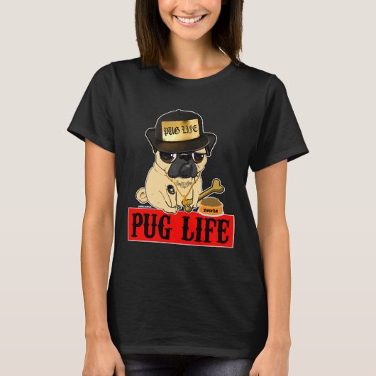 PUGライフクラシックTシャツ350 Tシャツ (正面)