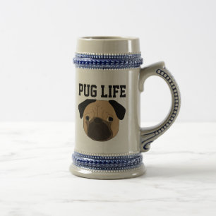 PUGライフビアスタイン ビールジョッキ