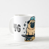 PUGライフ コーヒーマグカップ (正面左)