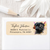 Pug差出人住所ラベル ラベル (インサイチュ)