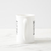 Pug形質ボーン中国Mug ボーンチャイナマグカップ (裏面)