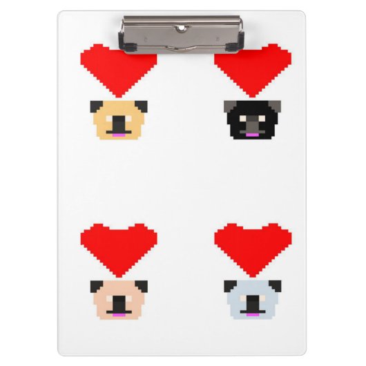 Pug愛犬家 | The Love of All Pugs クリップボード (正面)