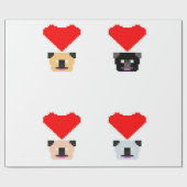 Pug愛犬家 | The Love of All Pugs ラッピングペーパー (フラット)