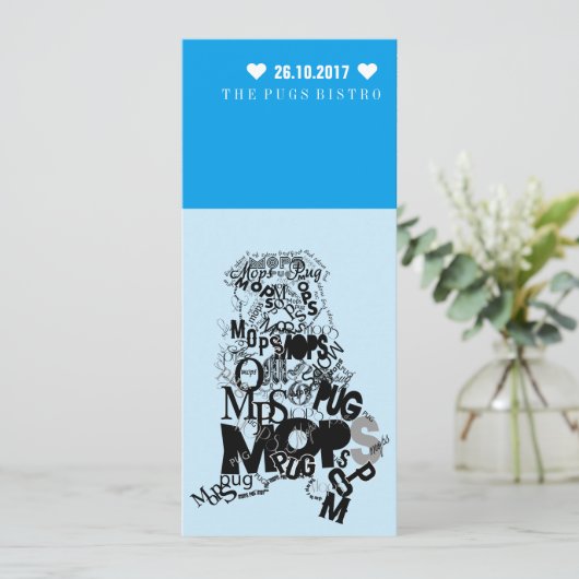 Pug招待状 招待状 (スタンド正面)