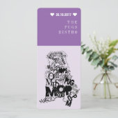 Pug招待状 招待状 (スタンド正面)