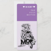 Pug招待状 招待状 (正面)