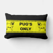 Pug特殊引用文 ランバークッション (正面)