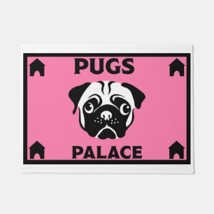 PUG犬のオーナーホーム形式 ドアマット