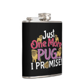 Pug犬の恋人 – 私は約束する1つだけ フラスク (右)