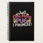 Pug犬の恋人 – 私は約束する1つだけ プランナー手帳 (正面)