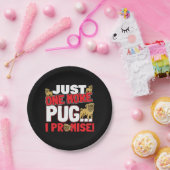 Pug犬の恋人 – 私は約束する1つだけ ペーパープレート (パーティー)