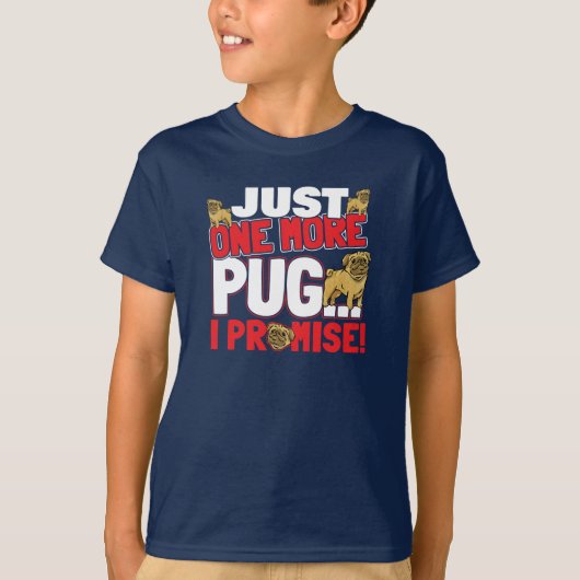 Pug犬の恋人 – 私は約束する1つだけ tシャツ (正面)