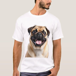 PUG犬ペットの飼い主ギフト記念碑 Tシャツ