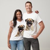 PUG犬ペットの飼い主ギフト記念碑 Tシャツ (ユニセックス)