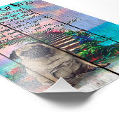 Pug私はあなたを待つ、Pug恋人のギフト、Pug犬 フォトプリント (角)