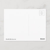 PUG誕生日デザイン ポストカード (裏面)