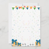 PUG誕生日招待状 招待状 (裏面)