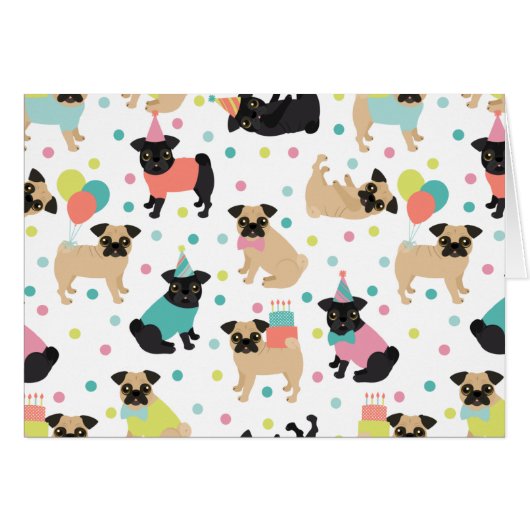 Pug誕生日 (正面横)