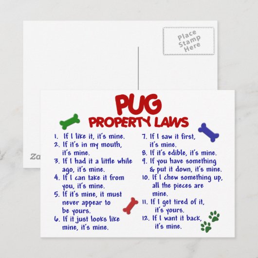 PUG財産法2 ポストカード (正面/裏面)