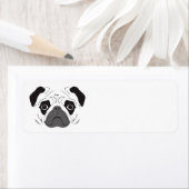 Pug顔シルエット ラベル (インサイチュ)