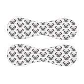 Pug顔シルエット 野球ボール (パネル)