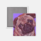 Pug顔磁石 マグネット (正面/裏面)