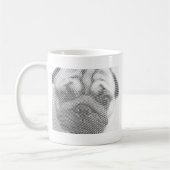 Pug顔 コーヒーマグカップ (左)
