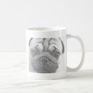 Pug顔 コーヒーマグカップ