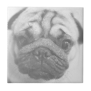 Pug顔 タイル