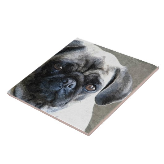 Pug顔 タイル (側面)