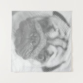 Pug顔 タペストリー (正面(横))