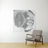 Pug顔 タペストリー (インサイチュ(横))