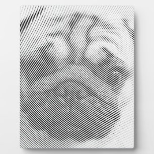 Pug顔 フォトプラーク