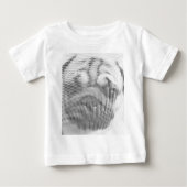 Pug顔 ベビーTシャツ (正面)