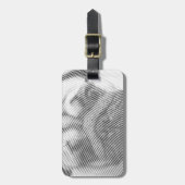 Pug顔 ラゲッジタグ (正面縦)