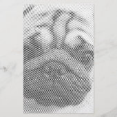 Pug顔 便箋 (正面)